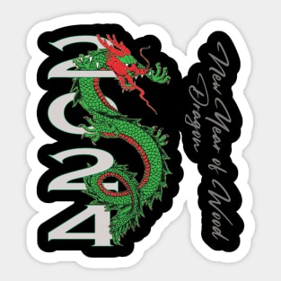Chinese New Year of Wood Dragon 2024 Sticker